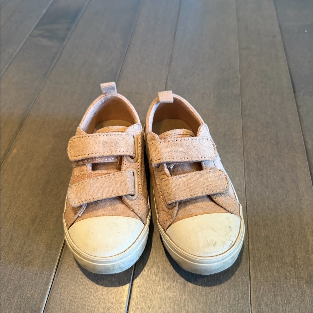 Old Navy Pink Velcro Kids Sneakers with White Soles